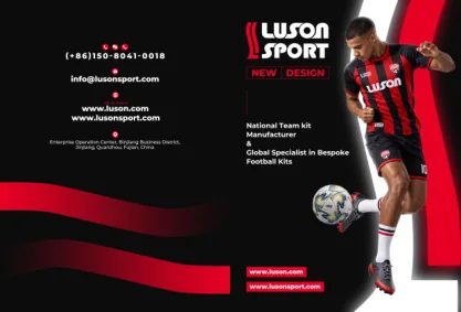 football teamwear sourcing arranged in a football training ground